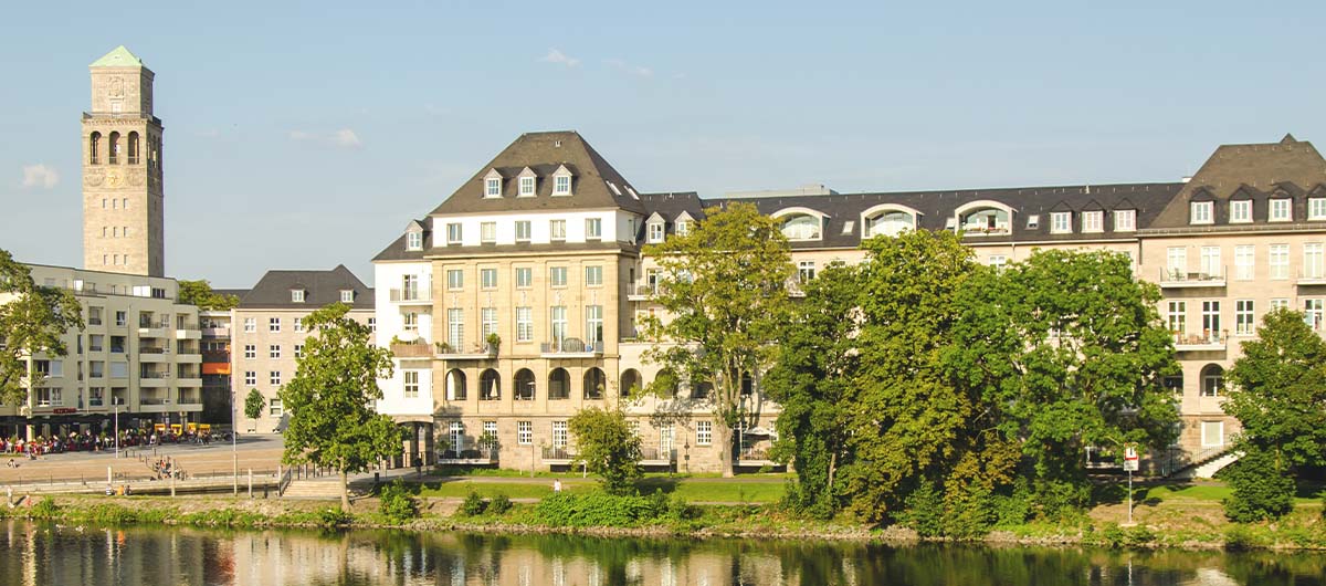 Zu sehen ist Mühlheim an der Ruhr